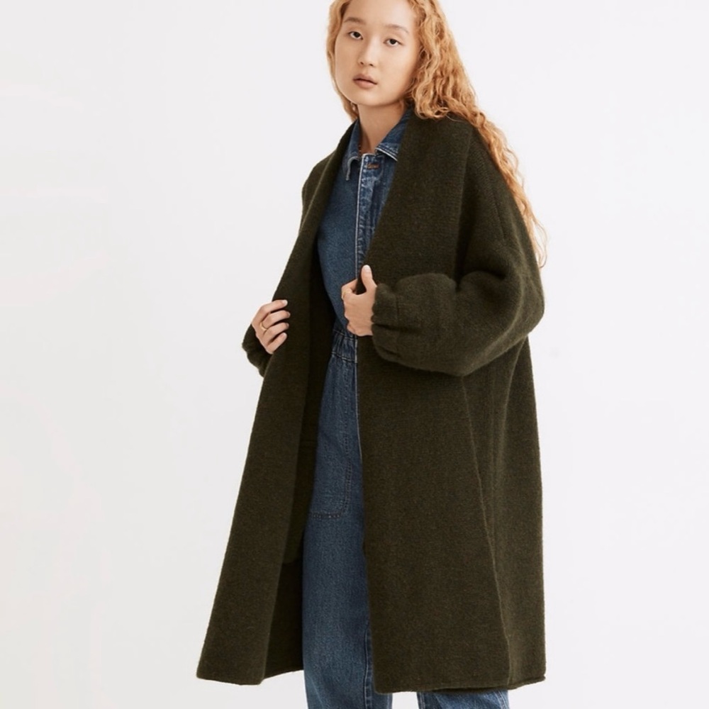 MADEWELL NWT Glenridge Shawl Collar Sweater Coat Size M